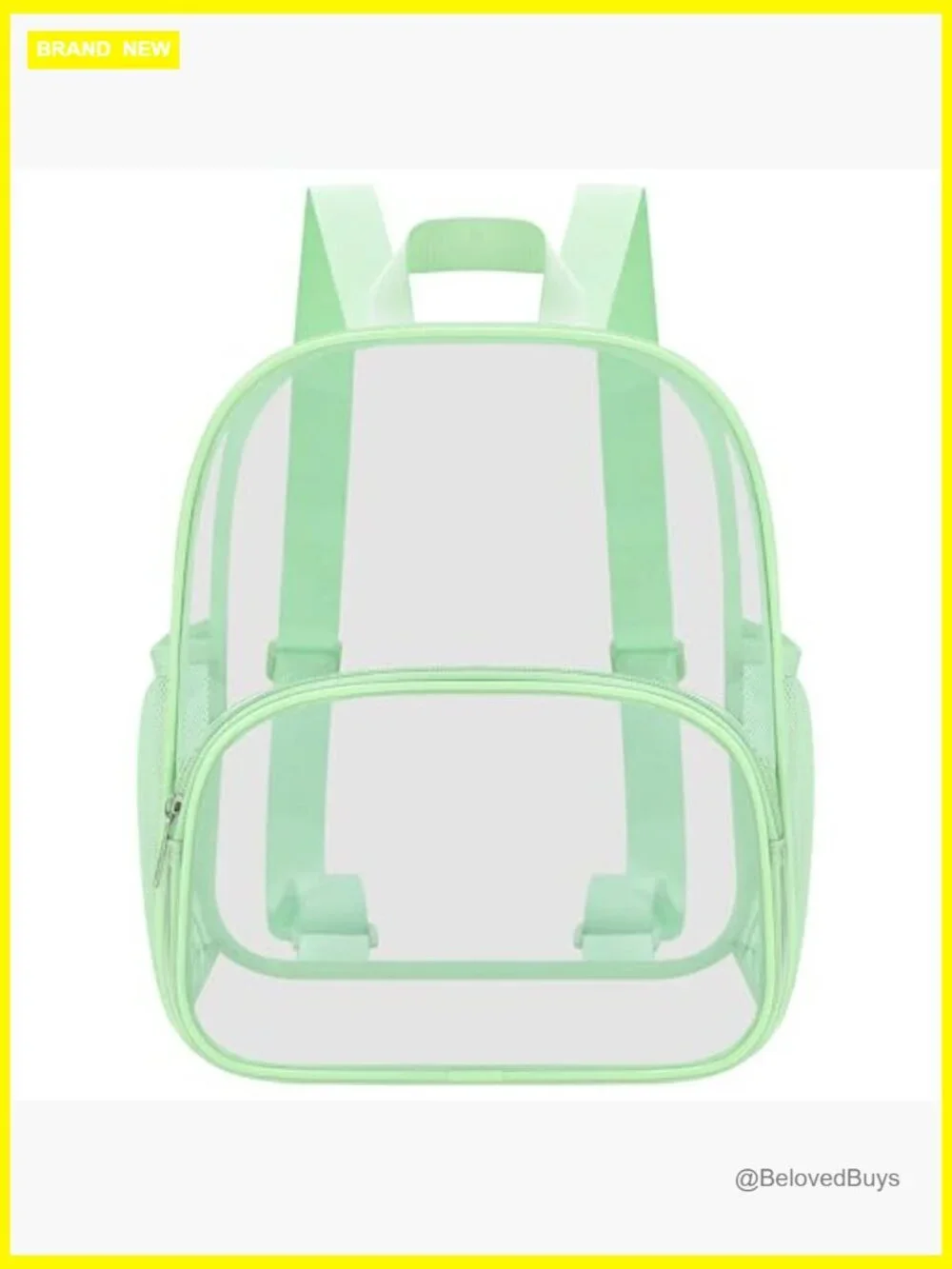 Stadium Approved Clear Backpack PVC Small Waterproof Bag with Front Pocket
